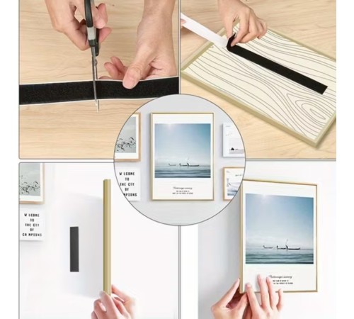 Cırt Cırt Bant Arkası Yapışkanlı 20mmx5mt (takım) Siyah