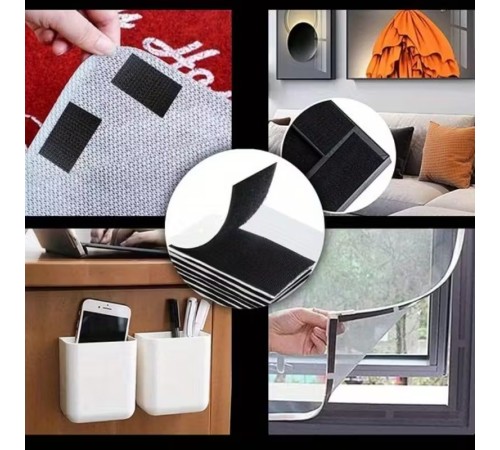 Cırt Cırt Bant Arkası Yapışkanlı 50mmx5mt (takım) Siyah