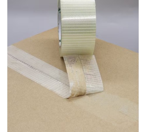 Yırtılmaya Karşı Dirençli, Yüksek Yapışma Gücü Enine Boyuna Lifli Bant 50mmx50mt