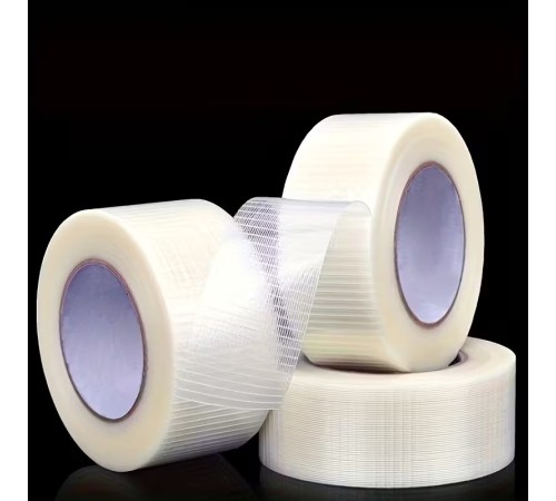 Yırtılmaya Karşı Dirençli, Yüksek Yapışma Gücü Enine Boyuna Lifli Bant 50mmx50mt