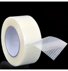 Yırtılmaya Karşı Dirençli, Yüksek Yapışma Gücü Enine Boyuna Lifli Bant 50mmx50mt