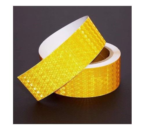 Reflektör Bal Petekli Reflektif Bant 50mm X 50mt Sarı