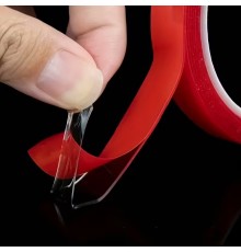 Silikon Çift Taraflı Montaj Bantı Şeffaf Tape 25mm X 5mt