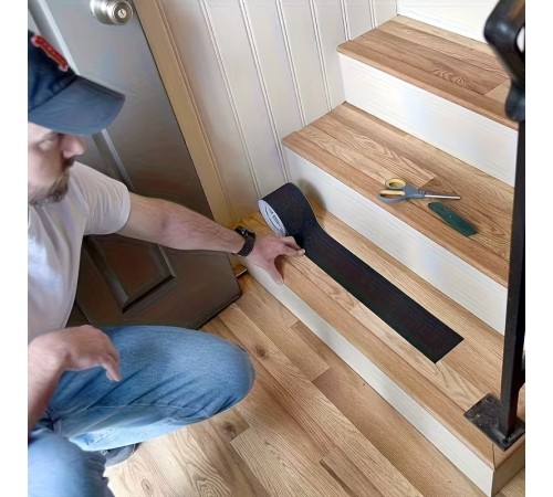 5 Adet Merdiven Ve Zemin Kaydırmaz Kaymaz Bant 25 mm x25 mt Siyah