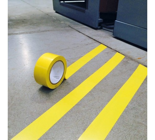 Pvc Yer İşaretleme Bandı 5cmx30m Zemin Bandı Sarı